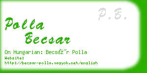polla becsar business card